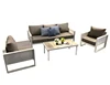 Luxury Modern Leisure Sofa lounge Set Patio Furniture Powder Coated Aluminum Garden Furniture Outdoor Sofa