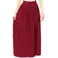 

YSMARKET 4 Color Women Spring Autumn Pleated Skirt Long Elastic Hight Waist Slim Casual Muslim Skirts Fashion EZ180501