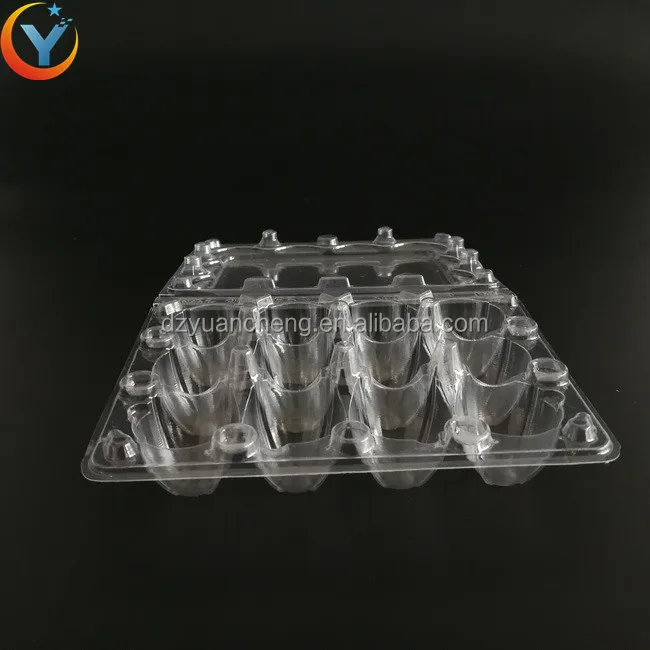 Clear Plastic Quail Egg Tray Quail Egg Cartons With 12 Holes Packing