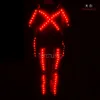 Flashing LED Dance Training Wear, Battery Lights LED Show Coveralls