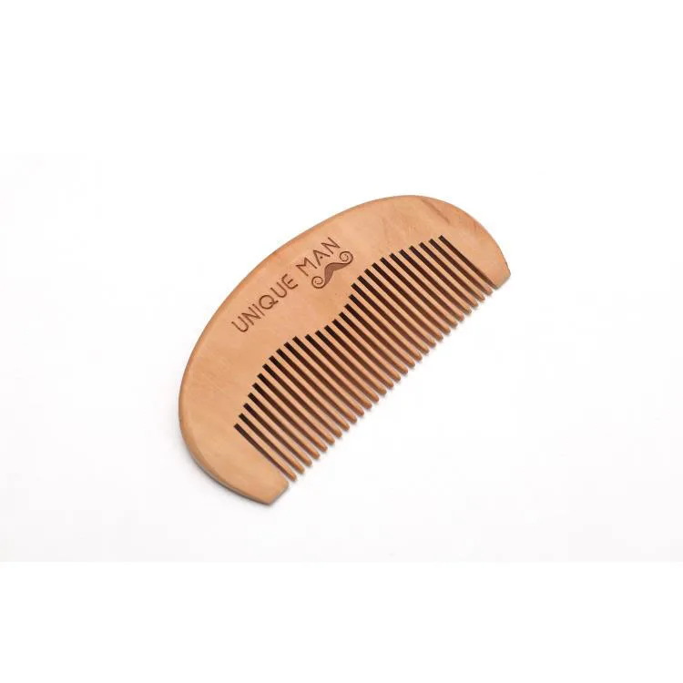 

Amazon hot selling private label beard pocket wooden hair comb, Wood colour