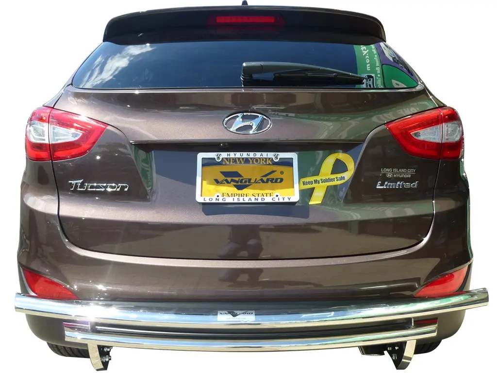 VANGUARD VGRBG-1018-1117SS Multi-fit Rear Bumper Guard Stainless Steel Double Layer Style 