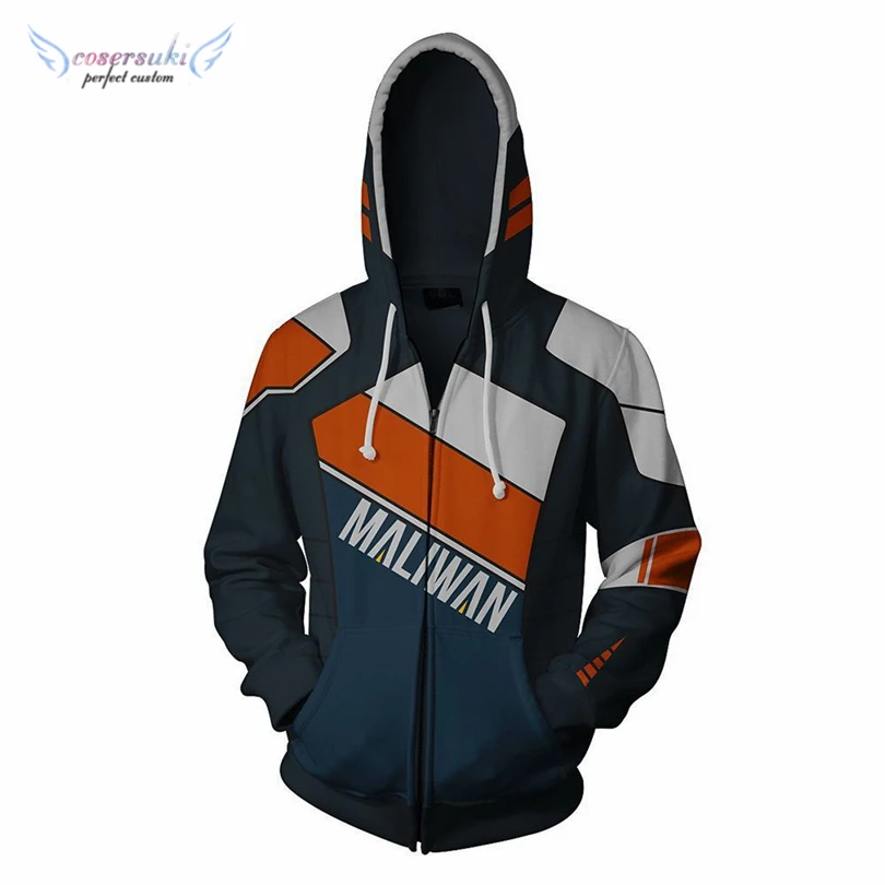 

Borderlands 2 ZERO Cosplay costume Anime Game zipper hoodie Halloween party