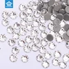 High standard quality round shape glass flatback loose hot fix rhinestone price for handbags