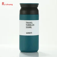 

350ML Thermos Coffee mug Stainless Steel 304 Thermos Coffee Travel Car Vacuum Flasks Coffee Thermo mug for Car gift cup