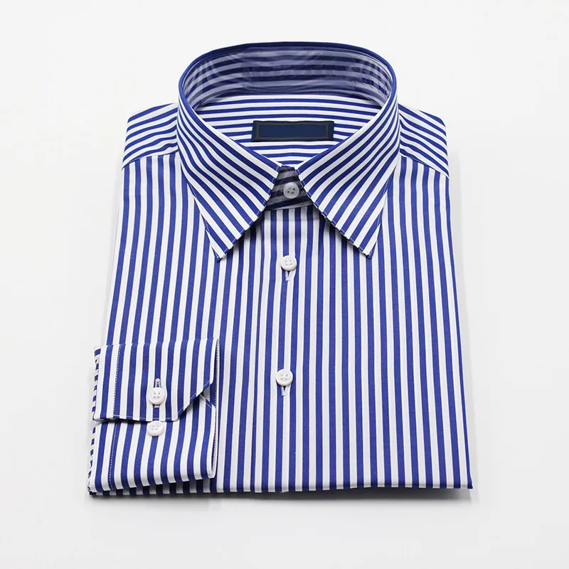 

custom dress shirts blue/white stripe, Blue and white