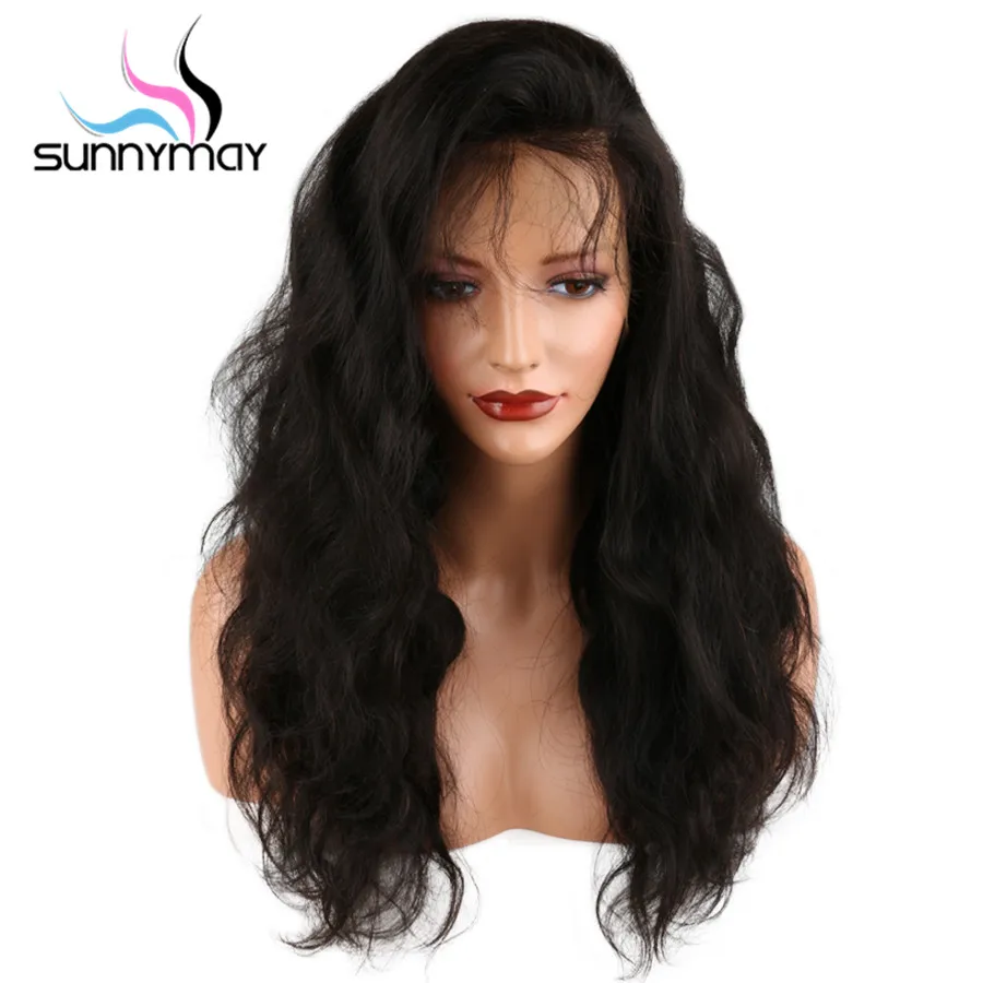 

Brazilian Virgin Hair Full Lace Wig Body Wave Human Hair Full Lace Wig For Black Women, Natural color;can be dyed