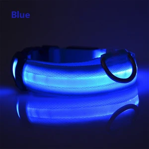 Image of Hot sale wholesale USB rechargeable pet led collars dogs collars rechargeable