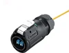 Waterproof 12 core single mode fiber optic cable connector