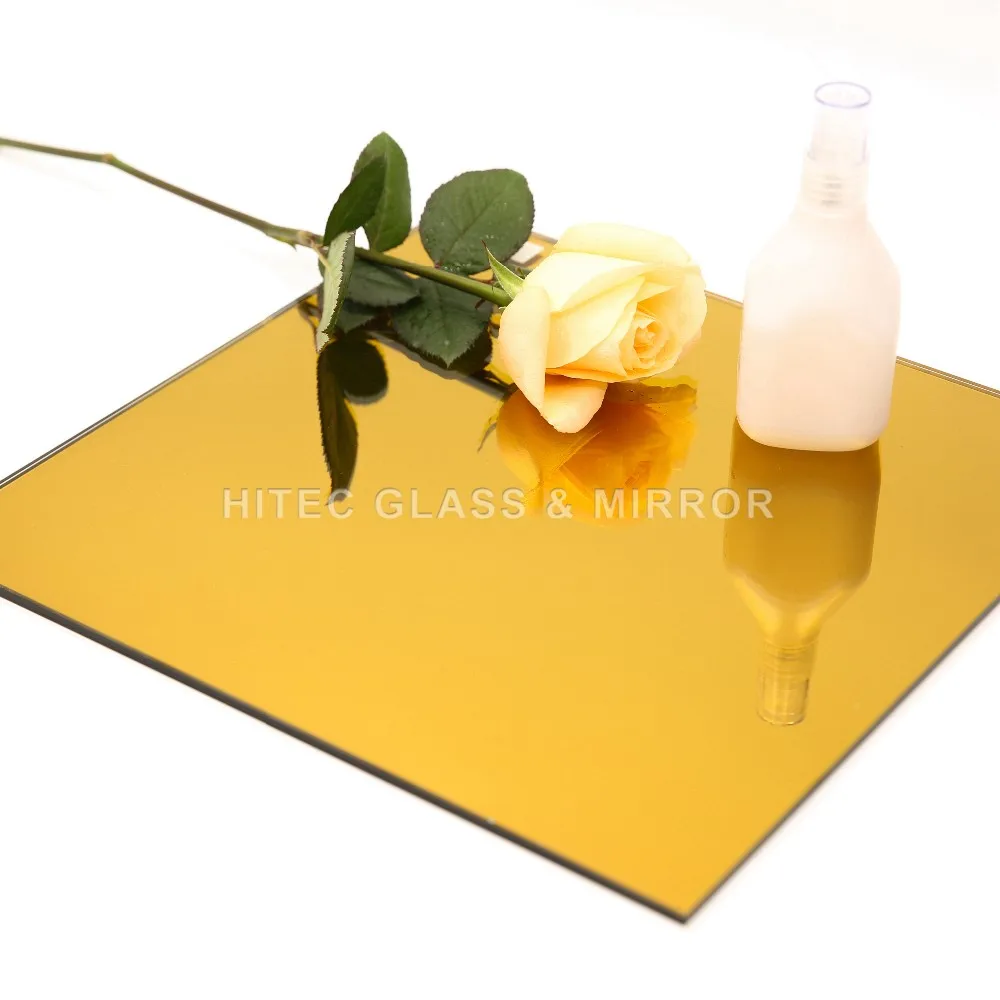 New Arrival Home Decor 5mm Gold Yellow Mirror Glass Buy Gold Yellow