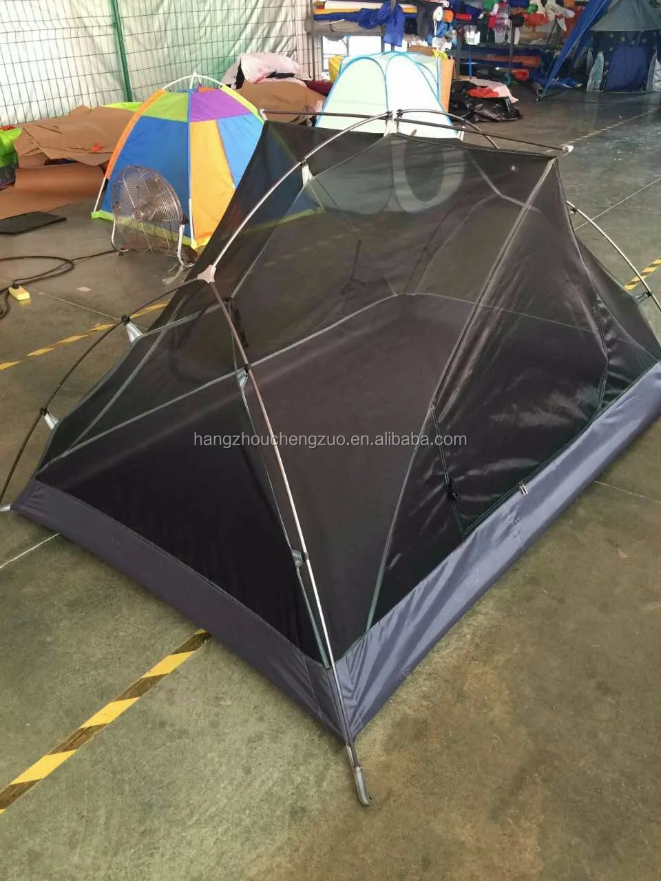 High-end Ultralight Aviation Aluminum Pole Double Layers 2-3 Person Waterproof Backpacking Tent, TXZ-015B Ripstop Camping Tent
