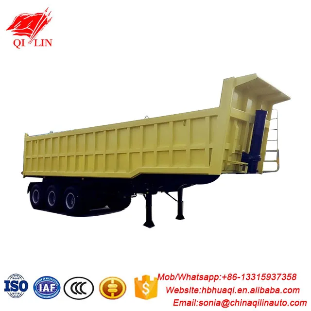 Cheap price heavy load 30ft mining dump semi trailer
