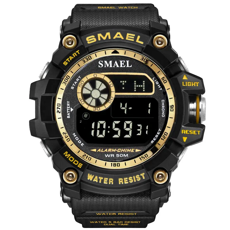 

Digital Wristwatch Military Sports SMAEL Men Watch 50M Waterproof LED Alarm Clock Relojes Hombre 8010 Sport S Shock Watches Men