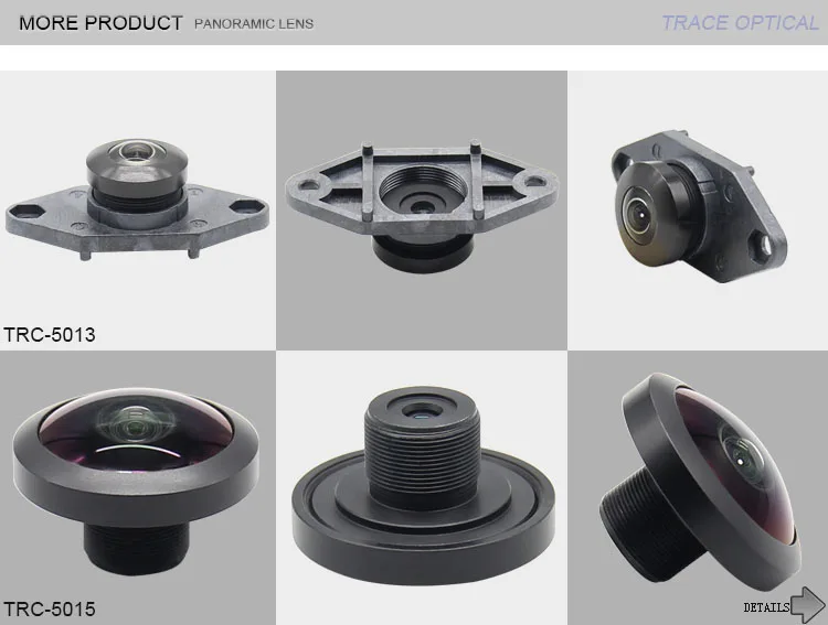 IMX322 1/3 inch FOV 200 360 degree fisheye panoramic view camera vr lens