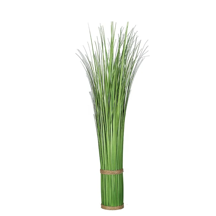 

XQ-5056 New arrival natural green long grass for garden artificial plant in bundle, Green artificial long grass