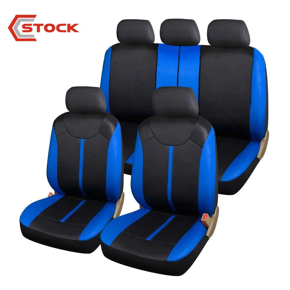Composite Sponge 9 Pcs Full Set Car Seat Covers Blue Buy Car Seat
