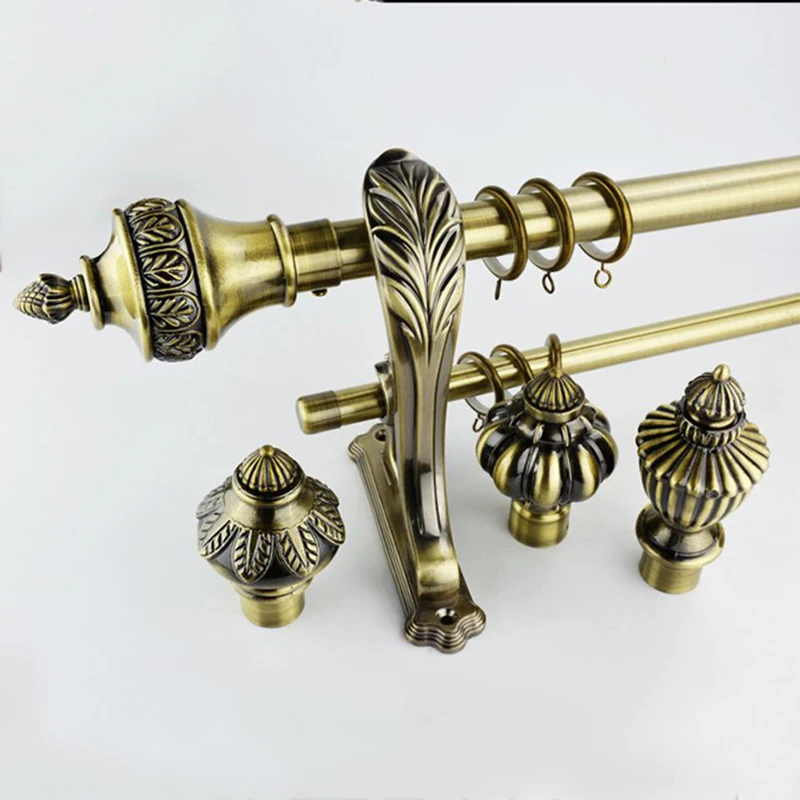 

Elegant Shape Rod New Beautiful Design Double Curtain Rods