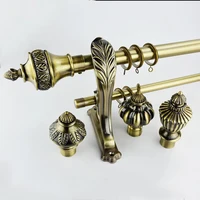 

Elegant Shape Rod 2019 New Beautiful Design Double Curtain Rods