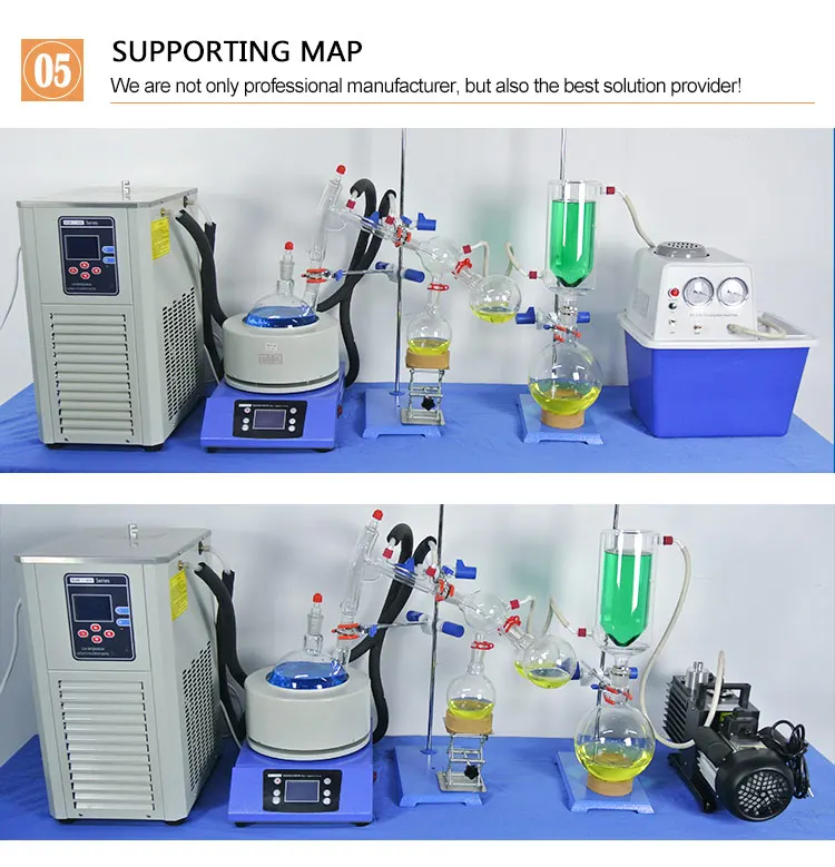 Lab Complete Set Vacuum Short Path Distillation Equipment