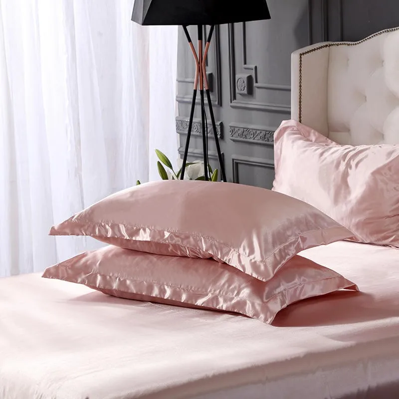 pink silk satin bedding set dubai duvet cover set