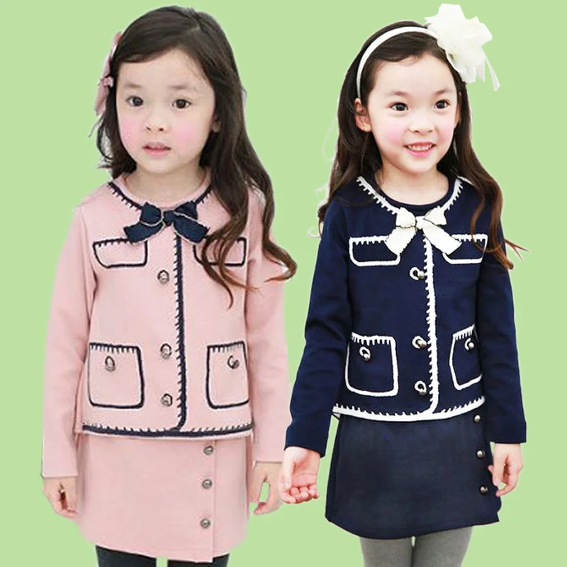 

Summer Teen Girl Clothing Kid 2017 Autumn Two Pieces Matching Clothing Sets, As pictures or as your needs