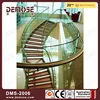 prefab metal stair with railing and stringers