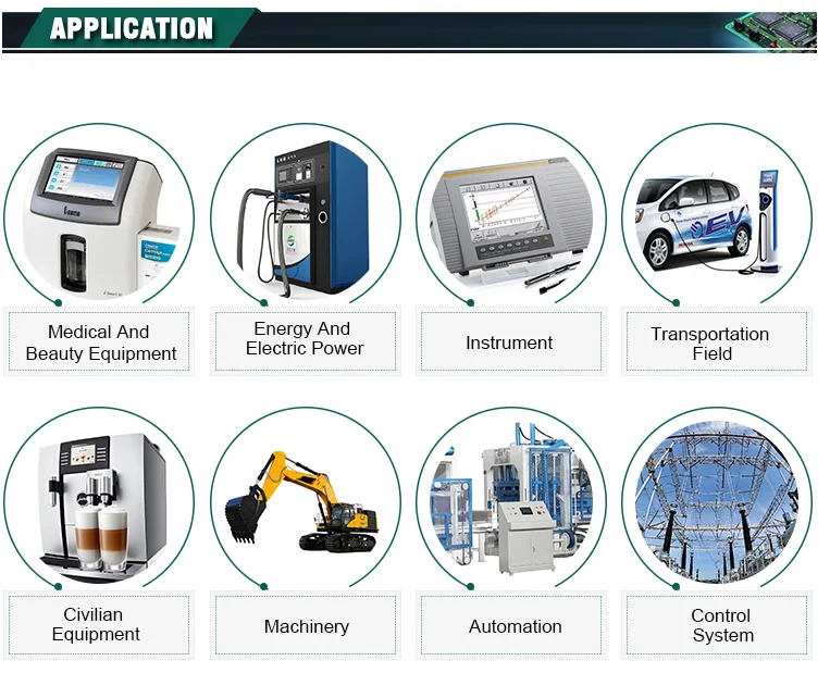 7" hmi lowe price with touch screen plc and PCB driver