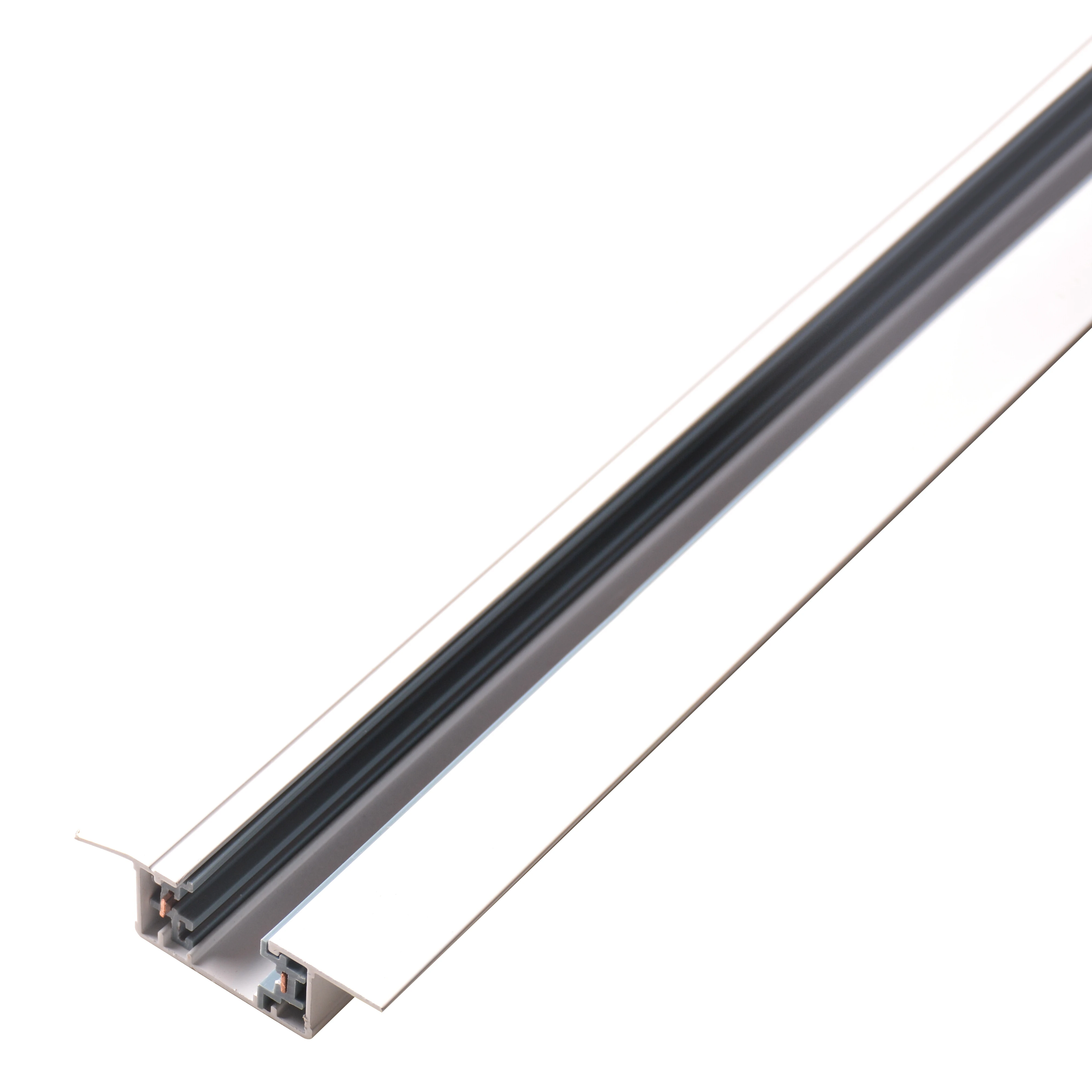 Recessed 3 Wires Track Bar LED Track Lighting Rail White Types FW-T301A
