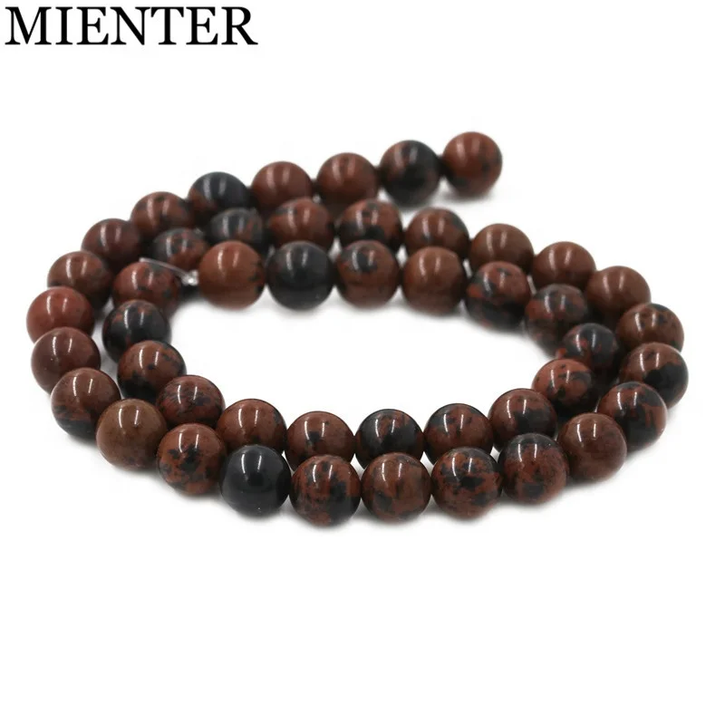 

Mahogany obsidian gemstone beads 8mm natural stone wholesale beads, Picture