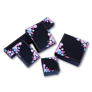 Factory supply black wedding gift jewelry box ring