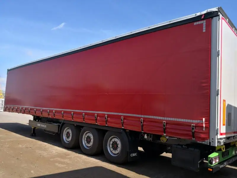 102' Width Dot Tarp Side Double Deck Superlink Curtain Side Semi ...