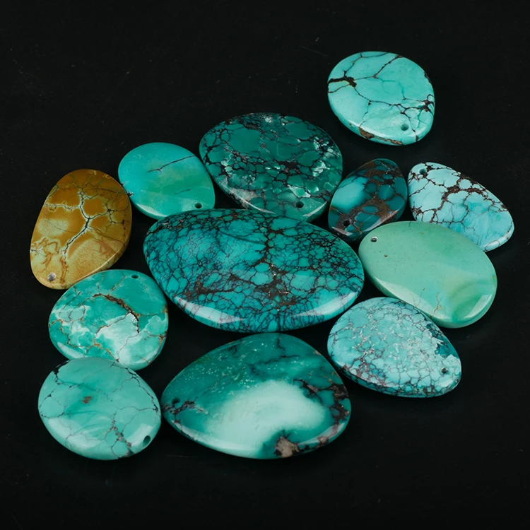 

Bright and nice turquoise cabochon for making jewelry