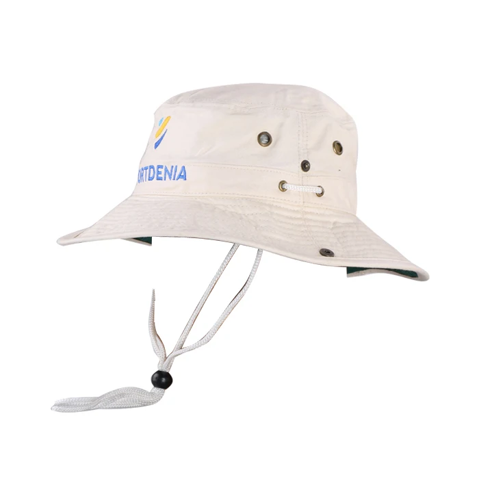 Bulk Custom Adult Mens Embroidered White Bucket Hats Bucket Hat With