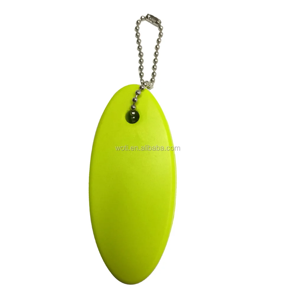 Foam Floating Buoyant Keychain For Water Sports Swimming Oval Keyring KeO_ES 