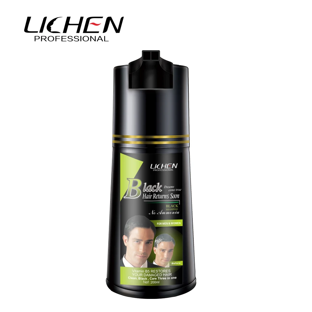 Private Label Indian Henna Fast Color Changing Men Black Hair
