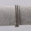Custom brass 7 rows multi color rhinestone crystal bangle jewelry for women