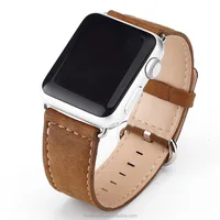 

2018 Amazon hot sale Genuine Leather with cow boy design strap for All Apple Watch band 42mm 38mm