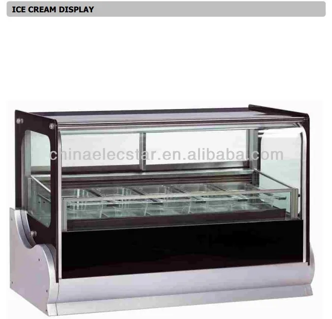 15 C To 20 C Stainless Steel Countertop Scooping Ice Cream