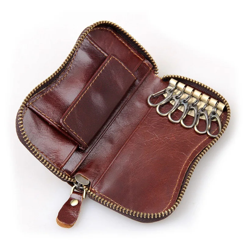 mens leather key pouch