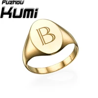 

Initial 18k Gold Cheap signet ring