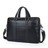 Wholesale Instock Oem Odm Fashion Handbags Soft Leather Man Computer Officle Hand Tote Bag Black For Men 7612