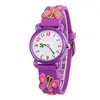 3D cute cartoon watch strap kid watch with easy to read arabic numbers watch dial and 3atm water resistance
