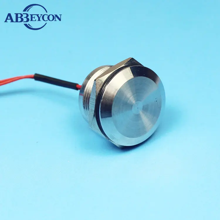 Interruttore A Pulsante Metallico Impermeabile IP68, 12-16-19-22mm, LED 3-220V AC/DC, Momentaneo On/off - Foto 3