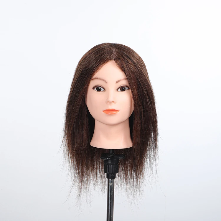 

top quality teaching mannequin head with human hair Customizable 100% human hair training doll head For Hairdresser, Black, gold,coffee,brown,silvery ,skin