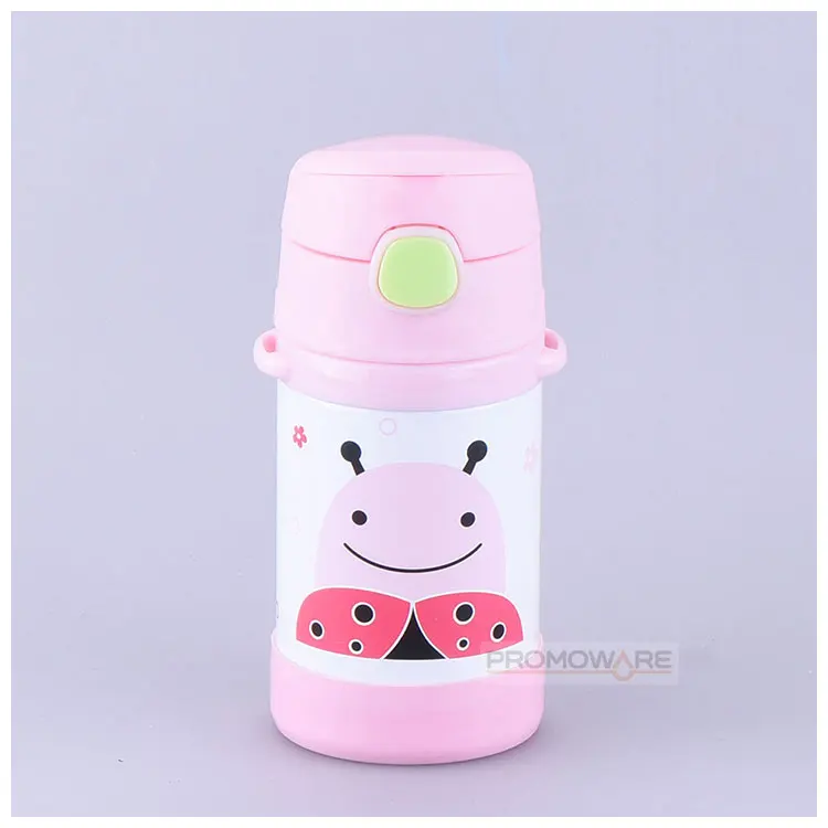 260ml Children Thermos Portable Vacuum Flask Stainless Steel Straw Baby