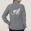 Fleece Track Jacket Frog Jacket Bullfrog Art Women's Hooded Jogger 100% Extra Soft Ringspun Combed Cotton Woman Jacket