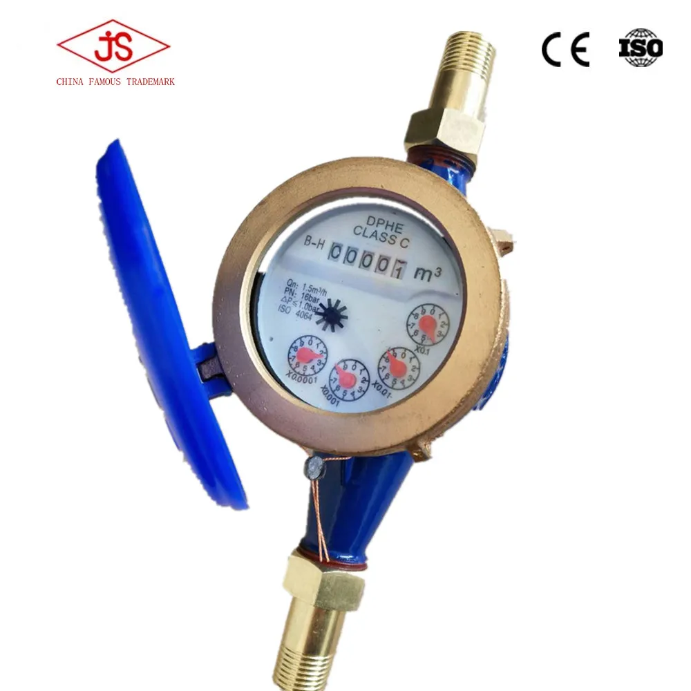 Water Meter Wireless Multijet Bronze Cold Water Meter Cast Iron Dry