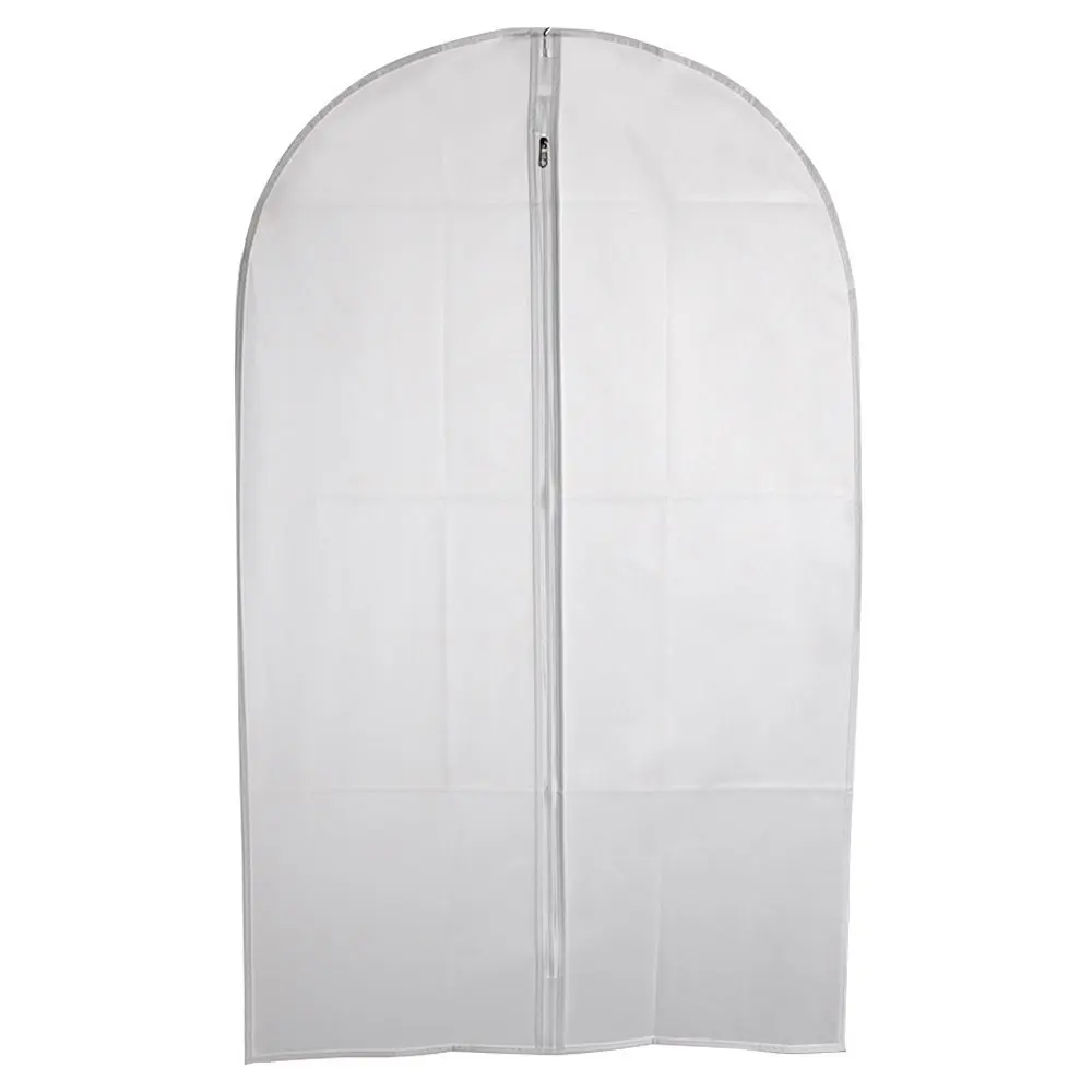 Aikerr Top Quality Easy Organize Travel Cloth Bag, Set of 5 units Clear Zipped Suit Bags Zipper Garment Clothes Covers - 40 Inches Long