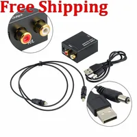 

Digital to Analog Audio Converter Digital Adapter Optic Coaxial RCA Toslink Signal to Analog Audio Converter RCA
