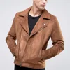 High quality men suede fashion custom bomber leather jacket trucker jacket